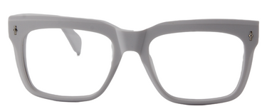 Safari Men Afro Motif Eyeglasses: Zubairu - White - SpecSMART Eye Clinic (Front View)